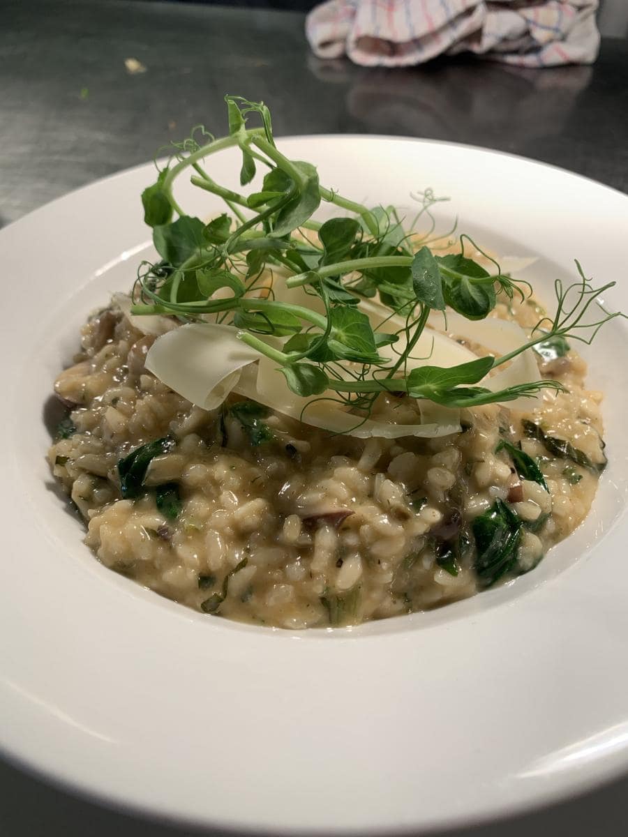 Mushroom  Spinach Risotto